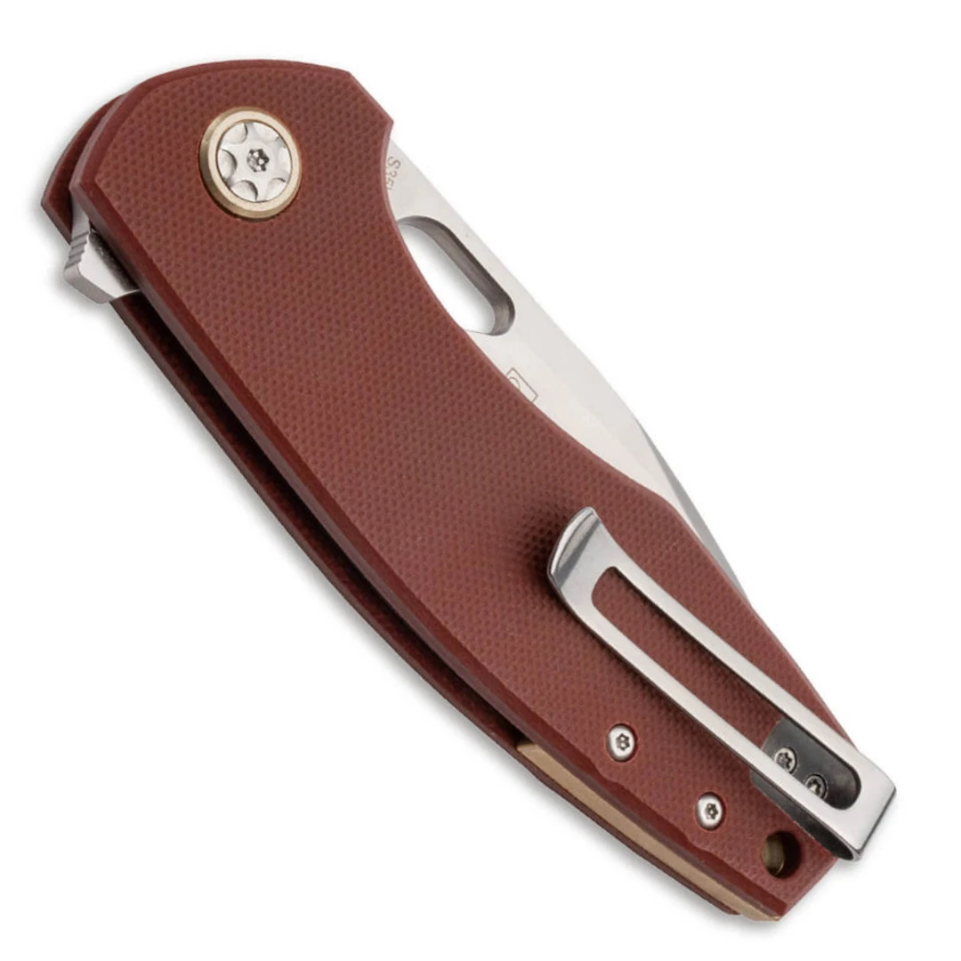 Boker Plus Little Friend Burgundy G10 Liner Lock Knife 2 Boker Plus Little Friend Burgundy G10 Liner Lock Knife - Image 2