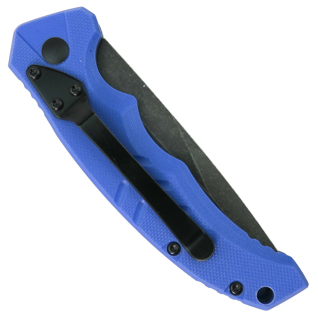 Boker Plus Exclusive Blue Intention II Auto Knife, Dark Stonewash Blade 2 Boker Plus Exclusive Blue Intention II Auto Knife, Dark Stonewash Blade - Image 2