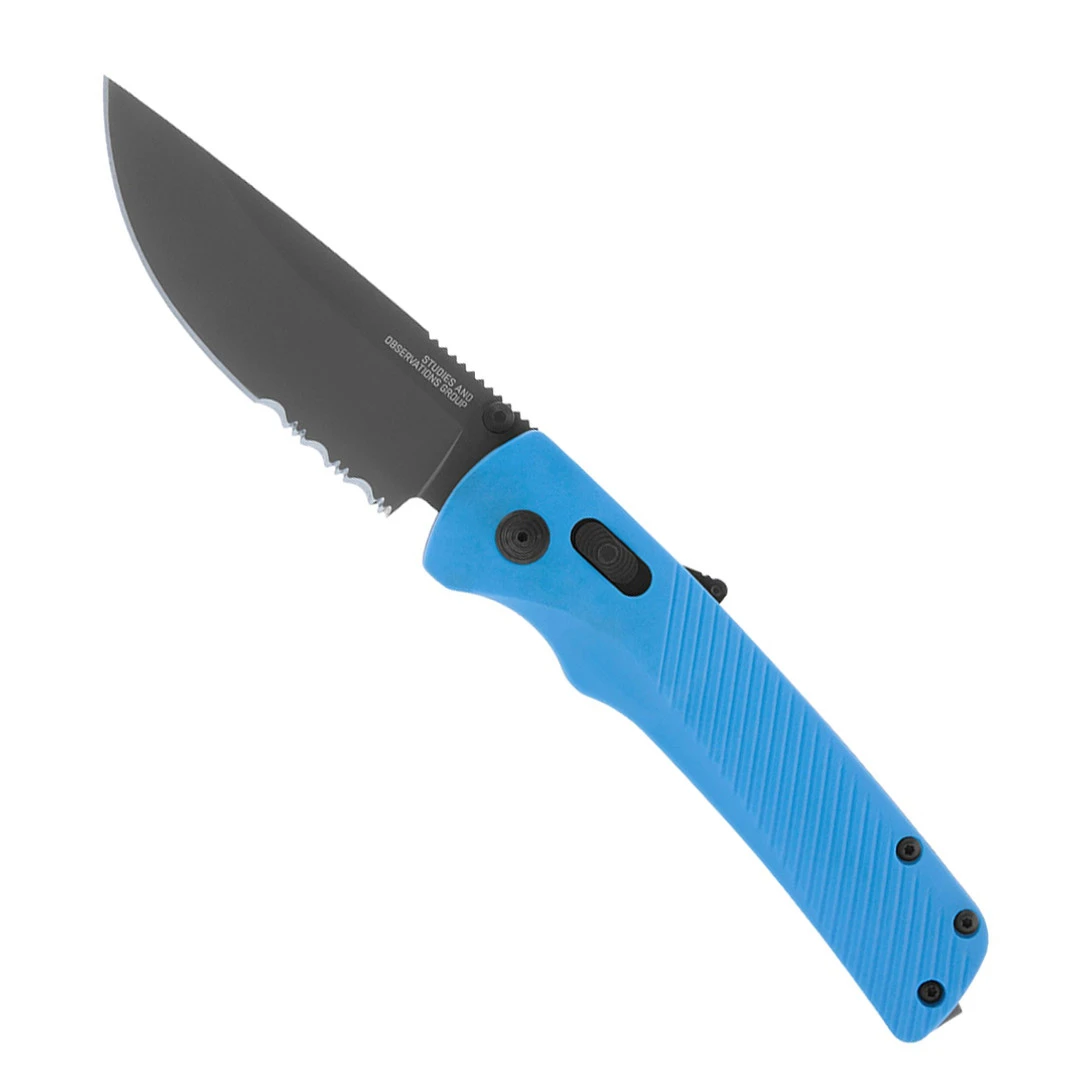 SOG Flash AT Civic Cyan Folding Knife, Combo Blade 1 SOG Flash AT Civic Cyan Folding Knife, Combo Blade
