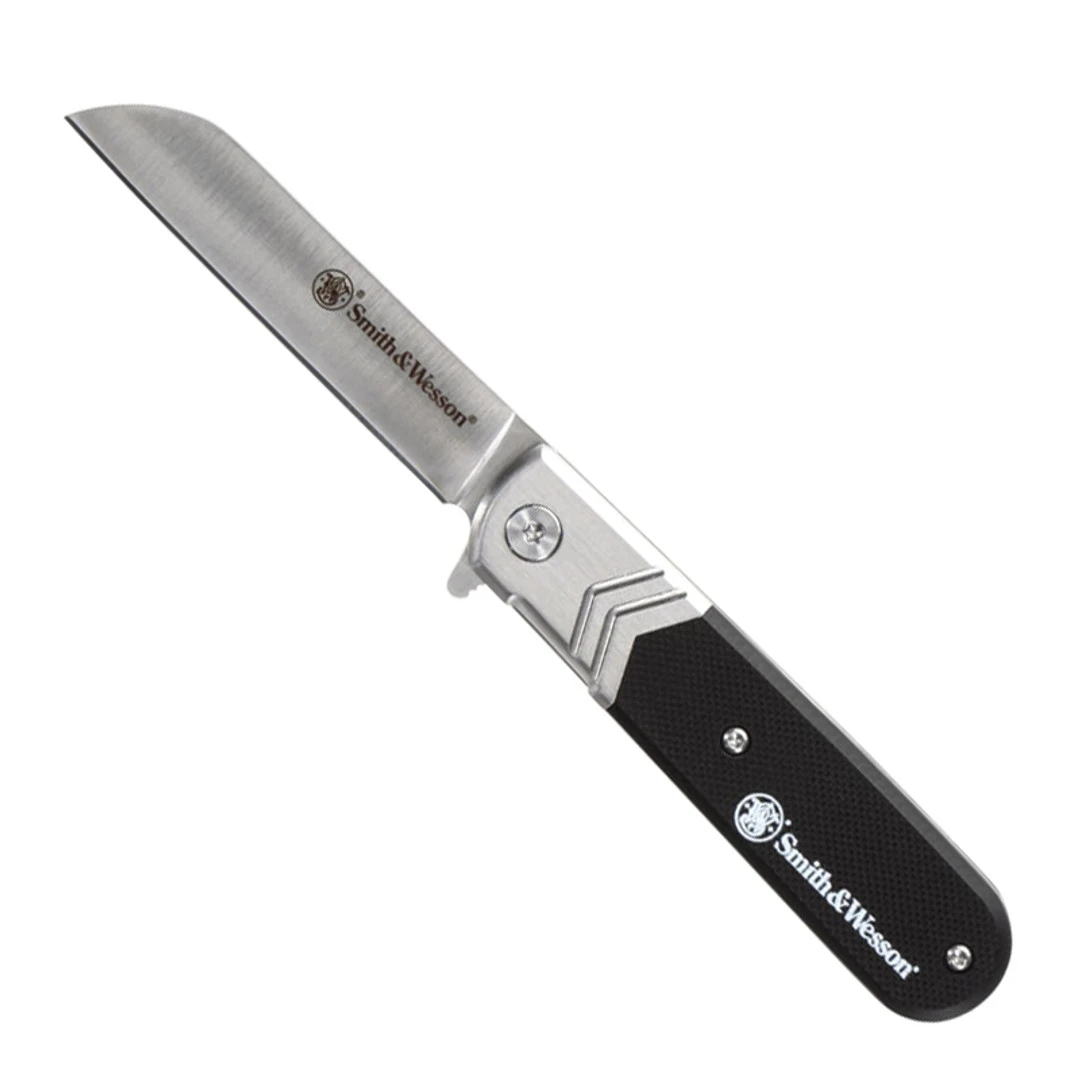 Smith & Wesson Executive Barlow Black G-10 Spring Assisted Knife 1 Smith & Wesson Executive Barlow Black G-10 Spring Assisted Knife