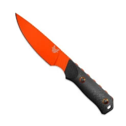 Benchmade Carbon Fiber Raghorn Hunting Fixed Blade Knife, Orange Blade
