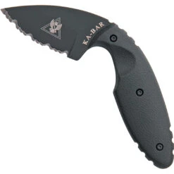 Ka-Bar TDI Law Enforcement Fixed Blade Knife, Black Serrated Blade