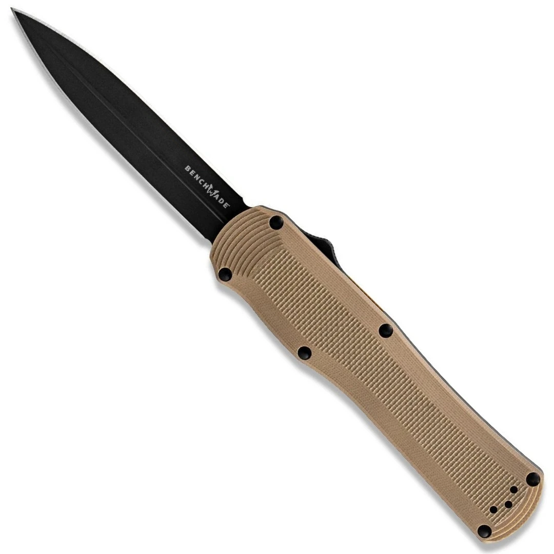 Benchmade Coyote Brown Autocrat Dagger OTF Auto Knife, CPM-S30V Black Blade 1 Benchmade Coyote Brown Autocrat Dagger OTF Auto Knife, CPM-S30V Black Blade