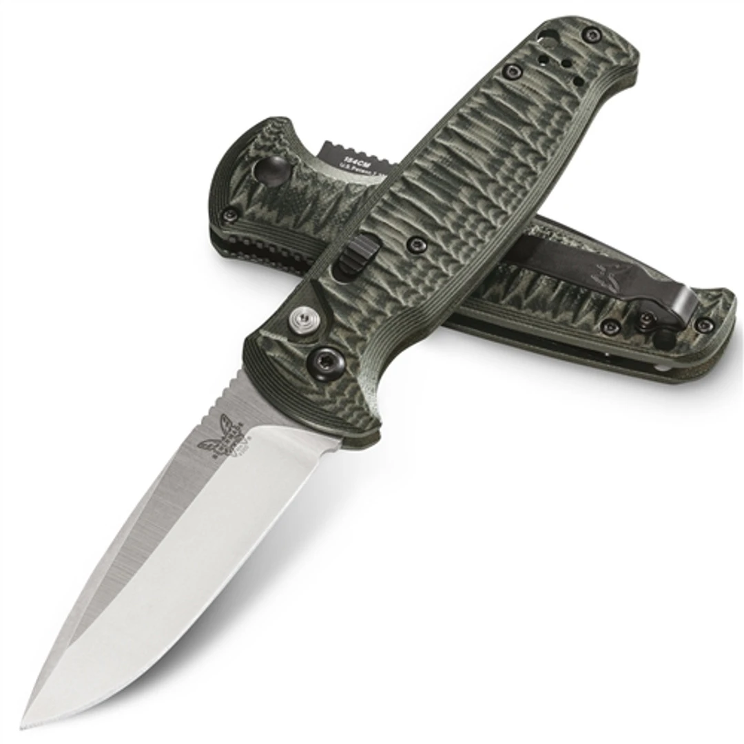 Benchmade 4300-1 Green/Black CLA Auto Knife, 154CM Satin Blade 2 Benchmade 4300-1 Green/Black CLA Auto Knife, 154CM Satin Blade - Image 2