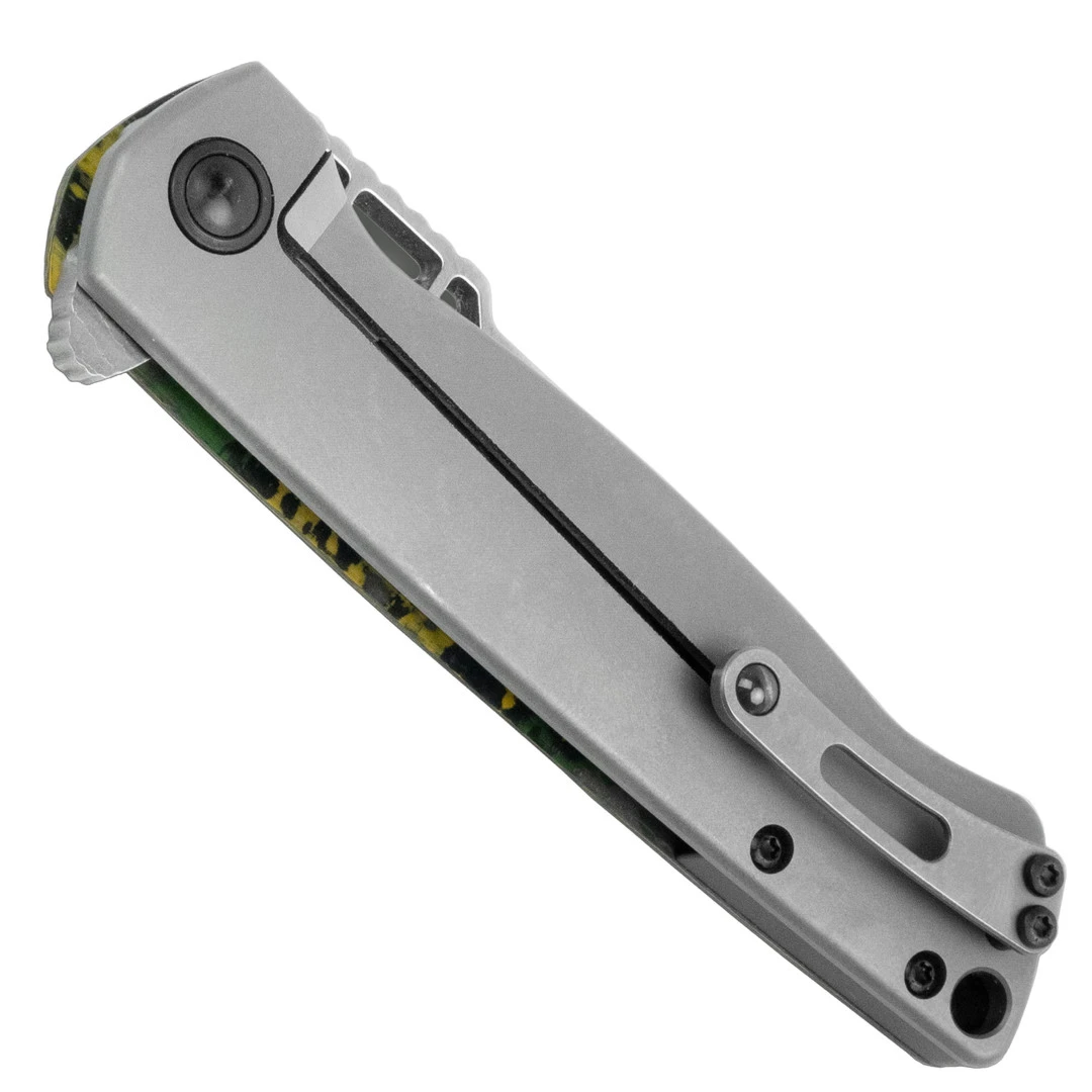 Boker ME 109 Damast Carbon Fiber Flipper Knife, Messerschmitt Damascus Blade 2 Boker ME 109 Damast Carbon Fiber Flipper Knife, Messerschmitt Damascus Blade - Image 2