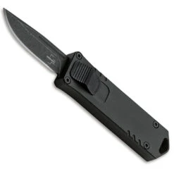 Knife Promotional Store 39 Boker Plus USB OTF Auto Knife, Black Stonewash D2 Blade