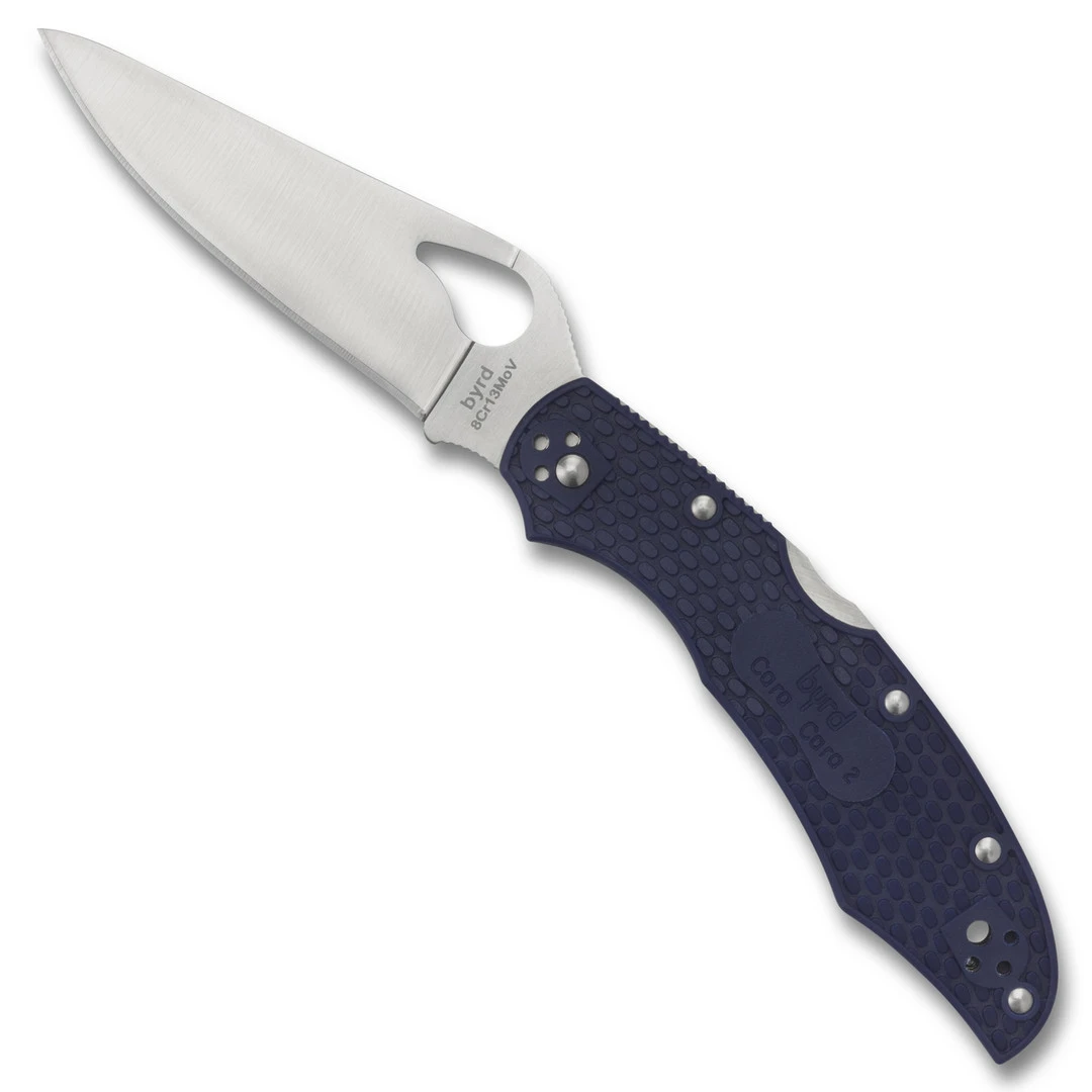 Byrd Blue Cara Cara 2 Folder Knife, Satin Blade 1 Byrd Blue Cara Cara 2 Folder Knife, Satin Blade