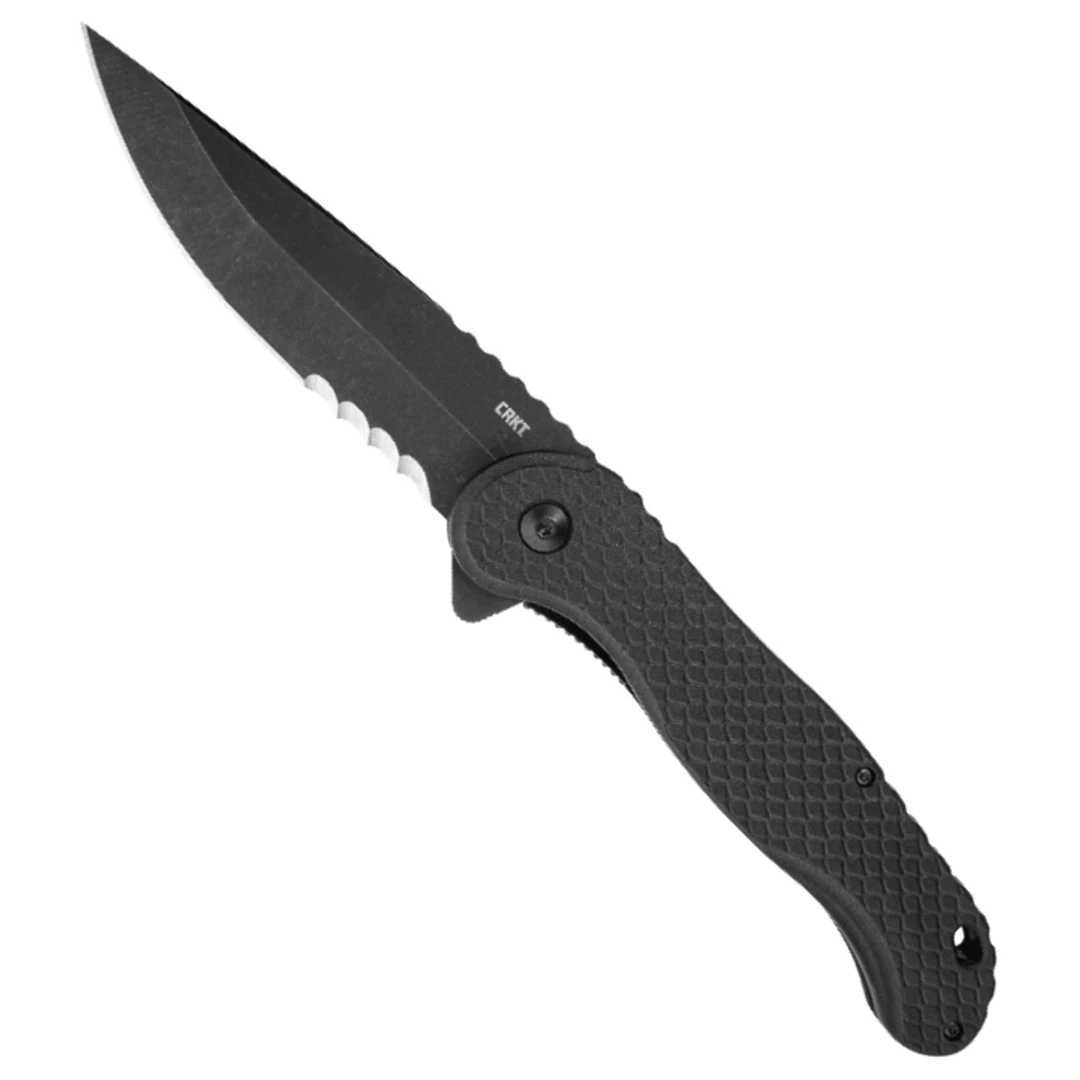 CRKT Taco Viper Assisted Flipper Knife, Black Veff Blade 1 CRKT Taco Viper Assisted Flipper Knife, Black Veff Blade