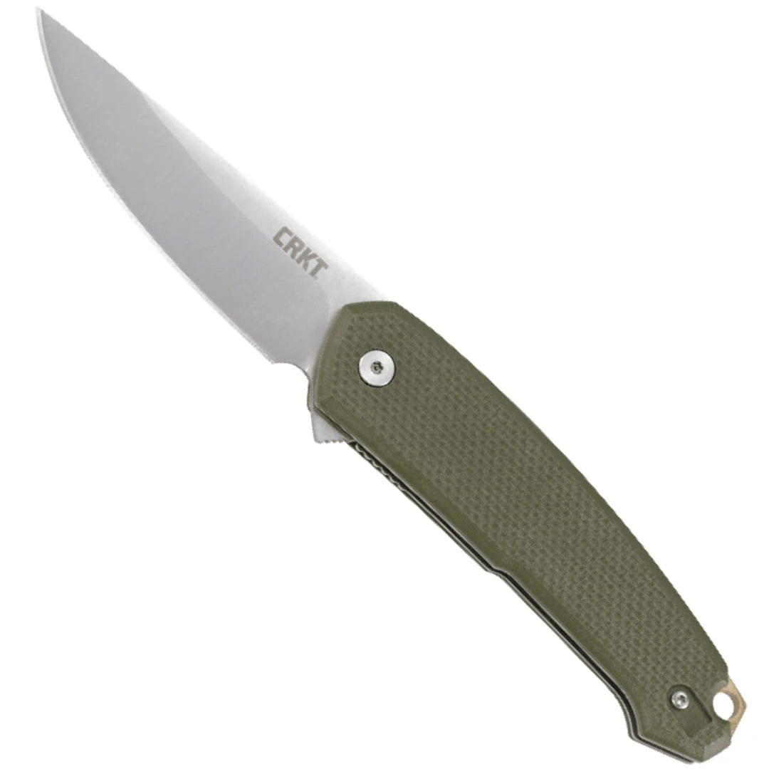 CRKT OD Green Tueto Spring Assist Knife, Satin Blade 1 CRKT OD Green Tueto Spring Assist Knife, Satin Blade