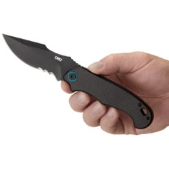 CRKT P.S.D. Spring Assist Carbon Fiber Knife, Black Combo Blade -Knife Promotional Store CR7920Kb 93755.1643388611