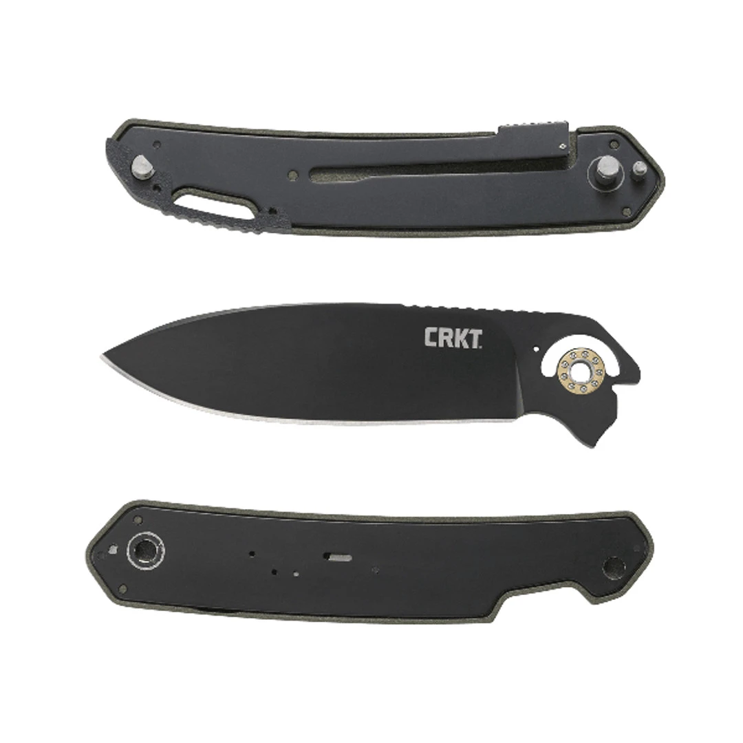 CRKT OD Green Bona Fide Flipper Knife, Field Strip Gen II 3 CRKT OD Green Bona Fide Flipper Knife, Field Strip Gen II - Image 3
