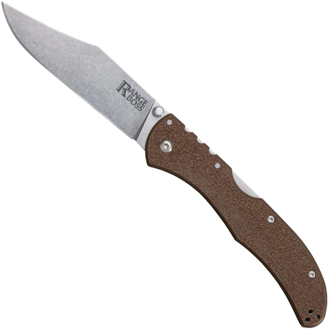 Cold Steel Dark Earth Range Boss Folder Knife, Clip Point Blade 1 Cold Steel Dark Earth Range Boss Folder Knife, Clip Point Blade