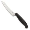 Spyderco Black Z-Cut Offset Kitchen Knife, Pointed Blade
