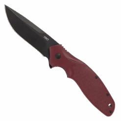 CRKT Shenanigan Maroon Spring Assist Knife