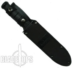 Ka-Bar Black Fighter Knife, Part Serrated -Knife Promotional Store KA1271 4 31246.1533221846