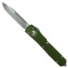Microtech OD Green Ultratech OTF Auto Knife, Apocalyptic Blade