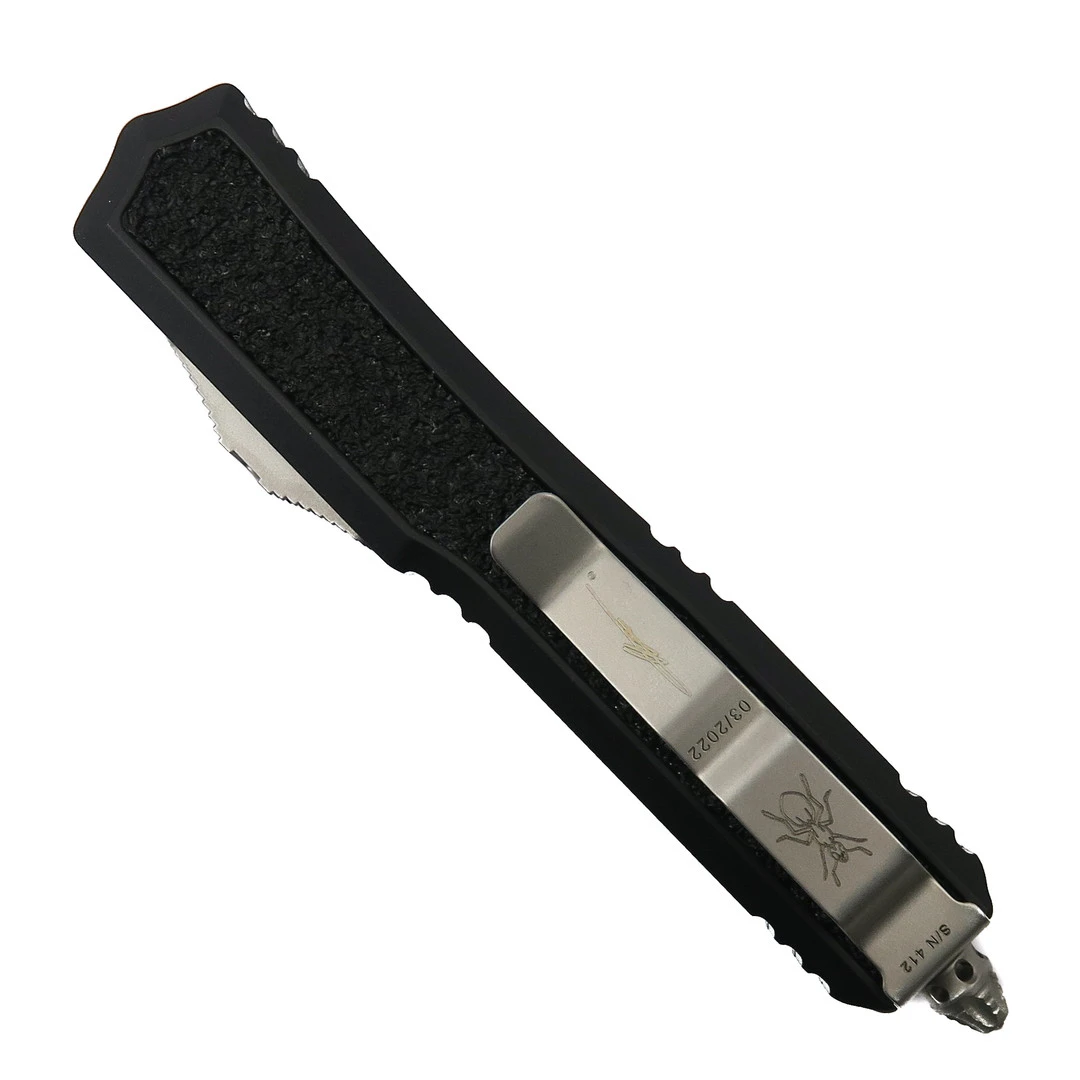 Microtech Signature Series Makora OTF Knife, Stonewash Dagger Blade 2 Microtech Signature Series Makora OTF Knife, Stonewash Dagger Blade - Image 2