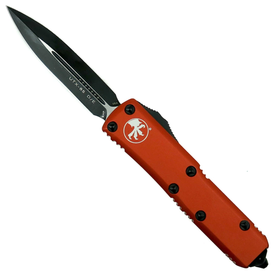 Microtech Orange UTX-85 Dagger OTF Auto Knife, Black Blade 1 Microtech Orange UTX-85 Dagger OTF Auto Knife, Black Blade