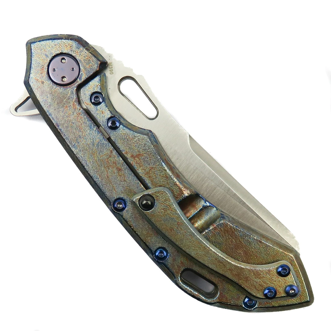 Olamic Cutlery Neontropic Holes 247 Knife, Satin Sheepscliffe Blade 2 Olamic Cutlery Neontropic Holes 247 Knife, Satin Sheepscliffe Blade - Image 2