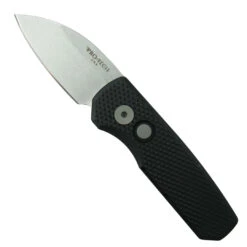 Knife Promotional Store 23 Pro-Tech Textured Runt 5 Auto Knife, Wharncliffe Stonewash Magnacut Blade