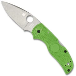 Spyderco Green Native 5 Salt Folding Knife, LC200N Blade
