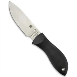 Spyderco Moran Fixed Blade Knife, VG-10 Drop Point Satin Blade