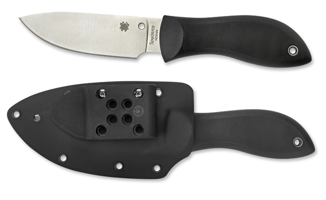 Spyderco Moran Fixed Blade Knife, VG-10 Drop Point Satin Blade 2 Spyderco Moran Fixed Blade Knife, VG-10 Drop Point Satin Blade - Image 2