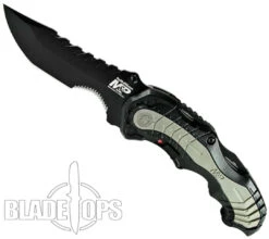 Smith & Wesson Black MAGIC SWMP6BS Spring Assist Knife, Black Part Serrated Blade -Knife Promotional Store SWMP6BS 4 64457.1533222021