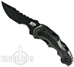 Smith & Wesson Grey MAGIC SWMP6S Spring Assist Knife, Black Part Serrated Blade 5 Smith & Wesson Grey MAGIC SWMP6S Spring Assist Knife, Black Part Serrated Blade -Knife Promotional Store SWMP6S 4 38260.1533221791