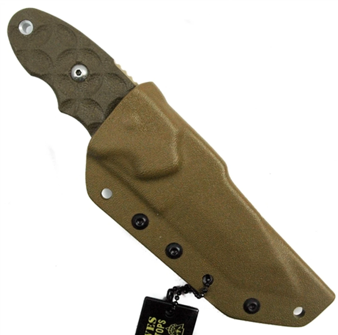 TOPS Knives Canvas Micarta C.A.T. Knife, Coyote Tan Blade 2 TOPS Knives Canvas Micarta C.A.T. Knife, Coyote Tan Blade - Image 2