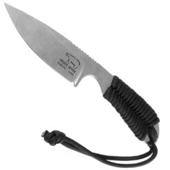 White River Black Wrapped M1 Backpacker Fixed Blade Knife, S35VN Stonewash Blade