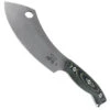 White River Knives Black And OD Green Linen Micarta Camp Cleaver Fixed Blade Knife, S35VN Stonewash Blade
