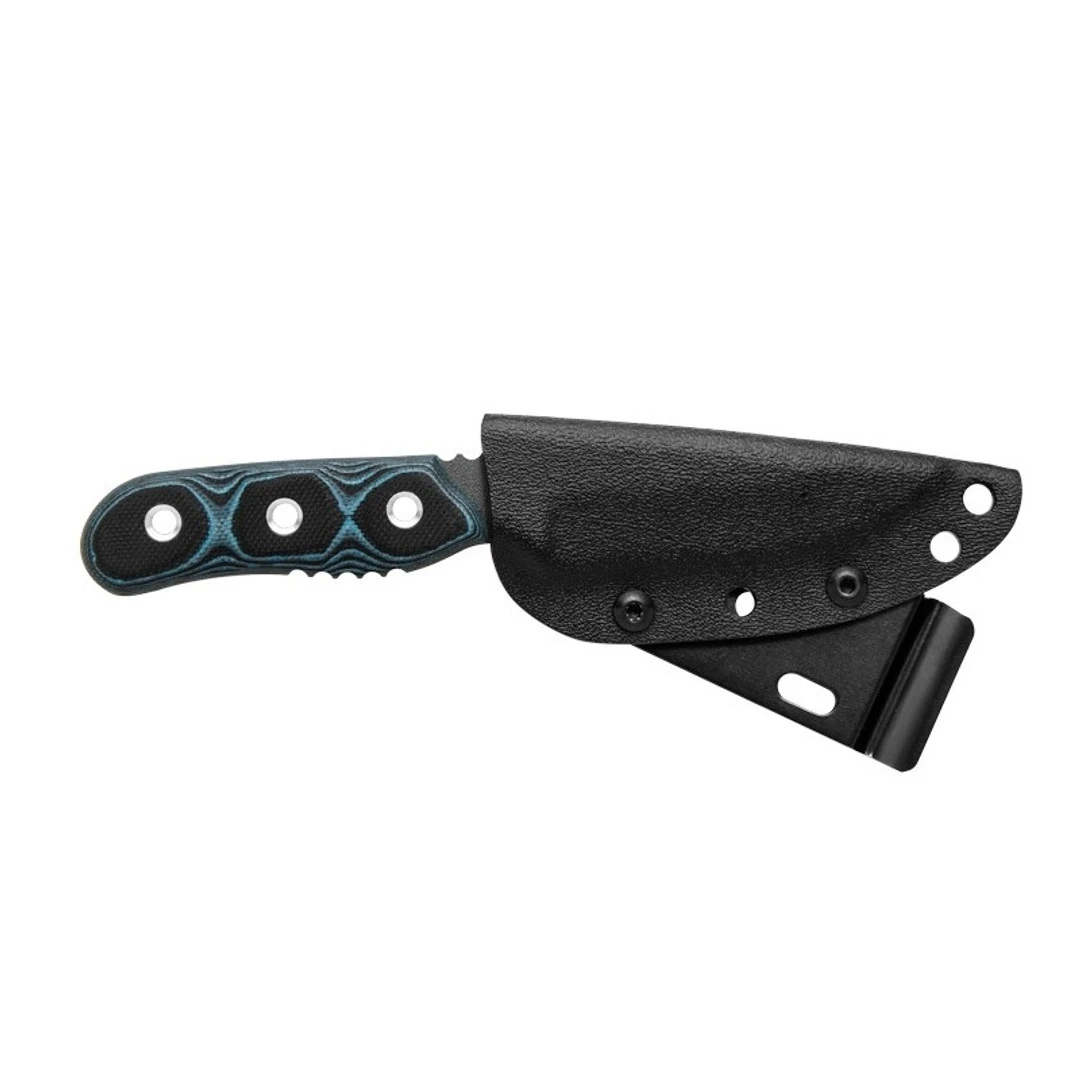 TOPS Knives TOPS Blue Otter Fixed Blade Knife, Tactical Grey Blade 2 TOPS Knives TOPS Blue Otter Fixed Blade Knife, Tactical Grey Blade - Image 2