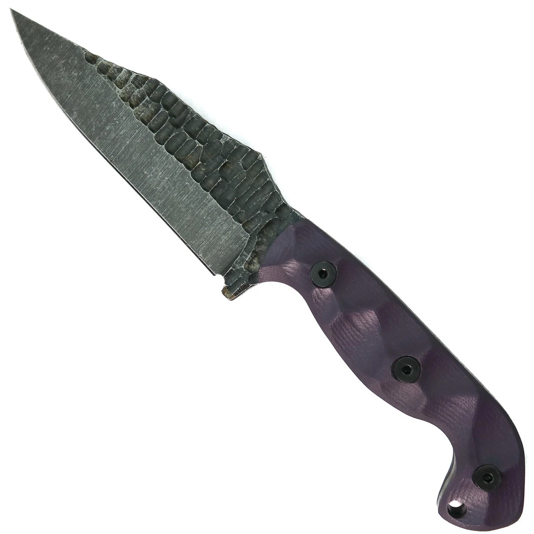 Stroup Knives TU1 Purple G10 Fixed Blade Knife 1 Stroup Knives TU1 Purple G10 Fixed Blade Knife