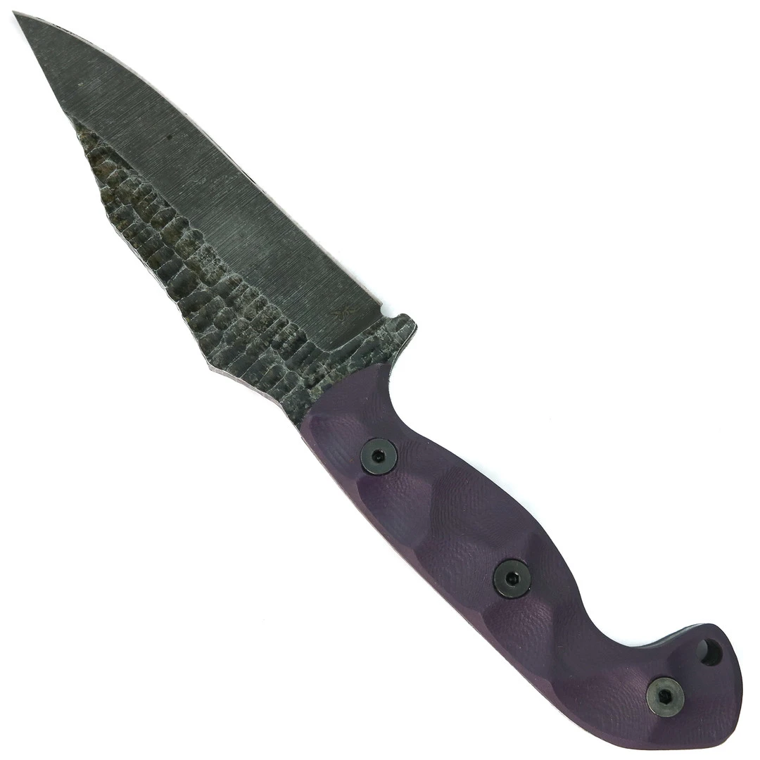Stroup Knives TU1 Purple G10 Fixed Blade Knife 2 Stroup Knives TU1 Purple G10 Fixed Blade Knife - Image 2